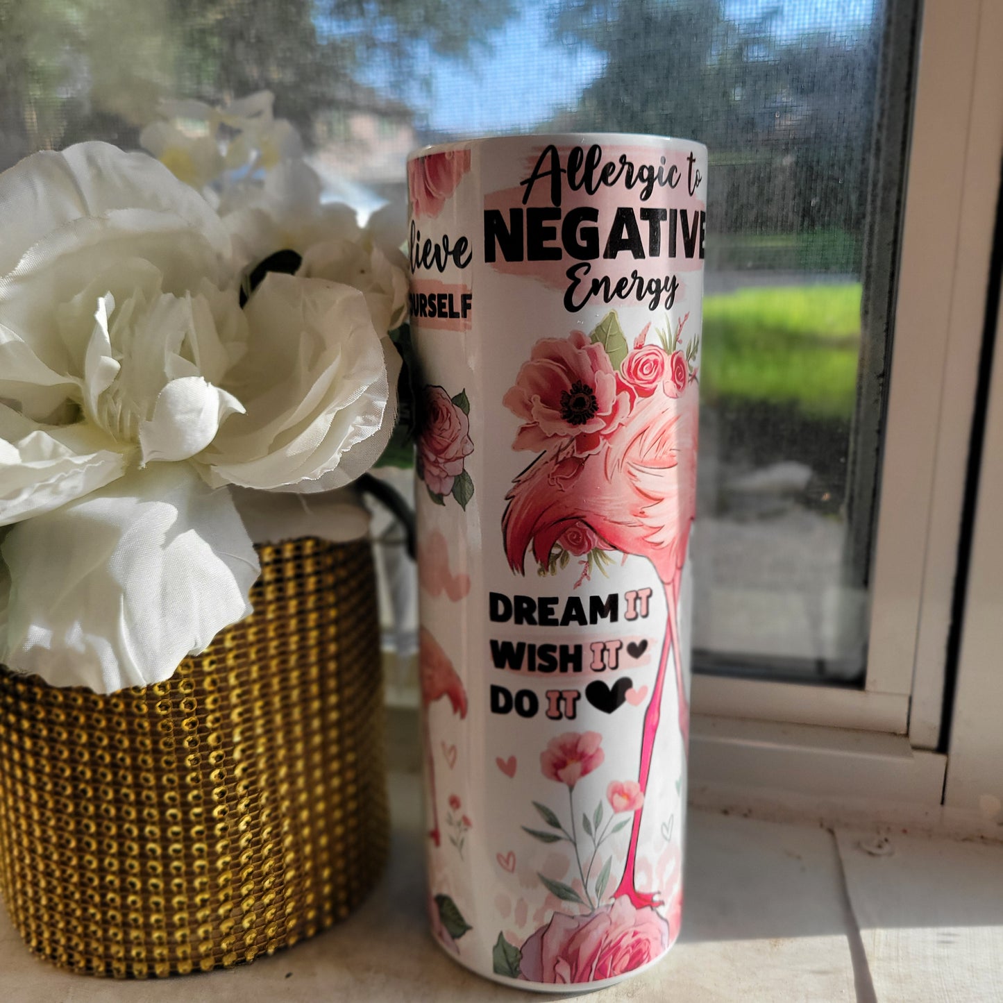 Flamingo Affirmation Tumbler